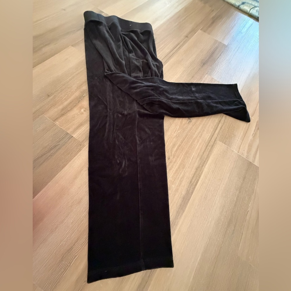 Black Stretch Velvet Pants-Talbots